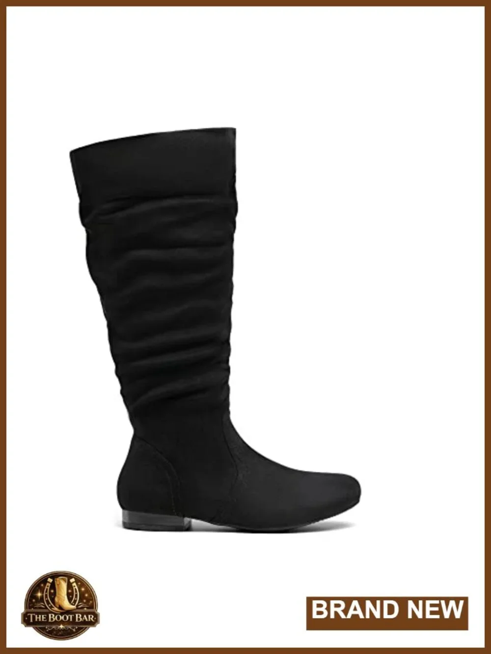 Wide Calf Knee High Faux Suede Boots